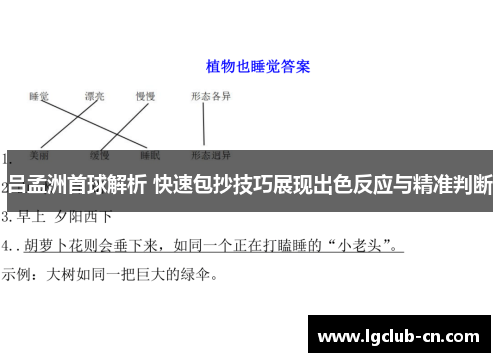 吕孟洲首球解析 快速包抄技巧展现出色反应与精准判断