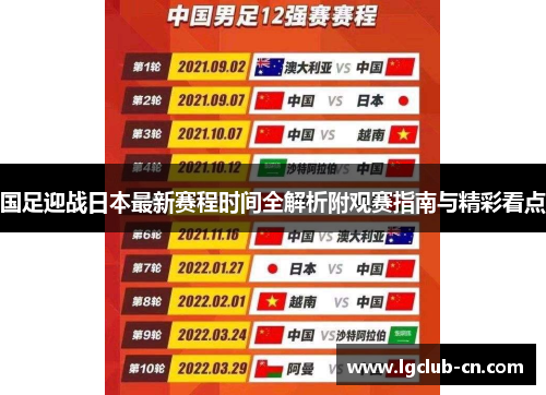 国足迎战日本最新赛程时间全解析附观赛指南与精彩看点